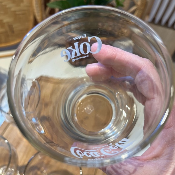 Set/4 Vintage drug store Coca-Cola glasses - Picture 7 of 10